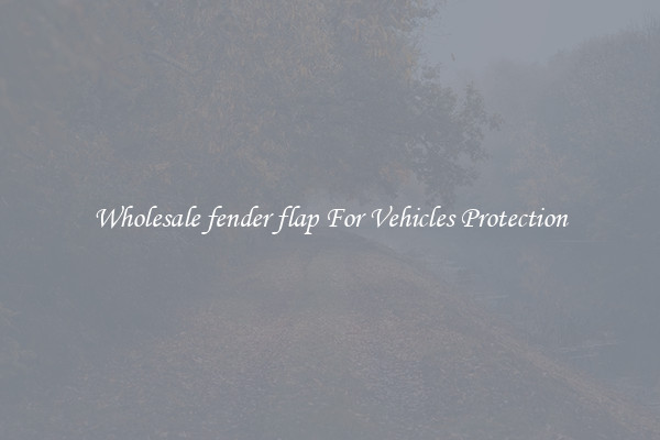 Wholesale fender flap For Vehicles Protection
