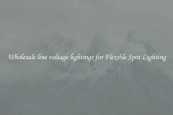 Wholesale line voltage lightings for Flexible Spot Lighting