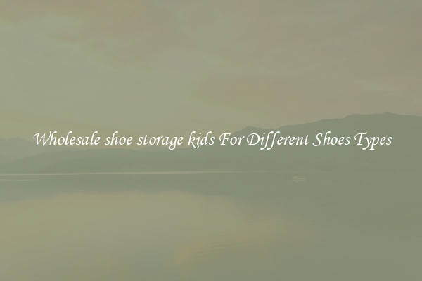 Wholesale shoe storage kids For Different Shoes Types