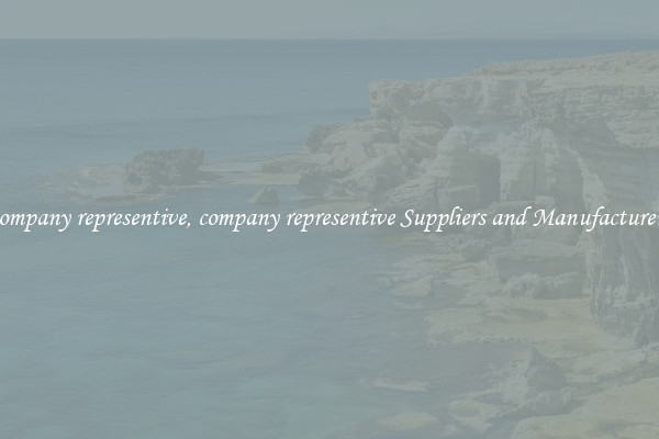 company representive, company representive Suppliers and Manufacturers