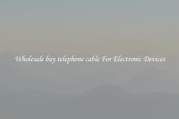 Wholesale buy telephone cable For Electronic Devices
