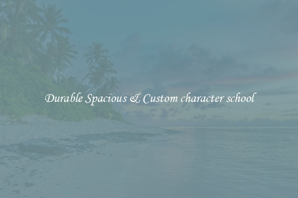 Durable Spacious & Custom character school