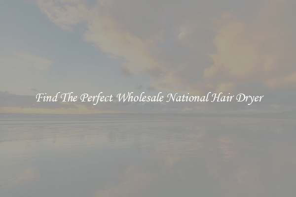 Find The Perfect Wholesale National Hair Dryer