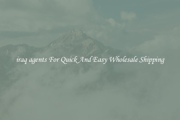 iraq agents For Quick And Easy Wholesale Shipping