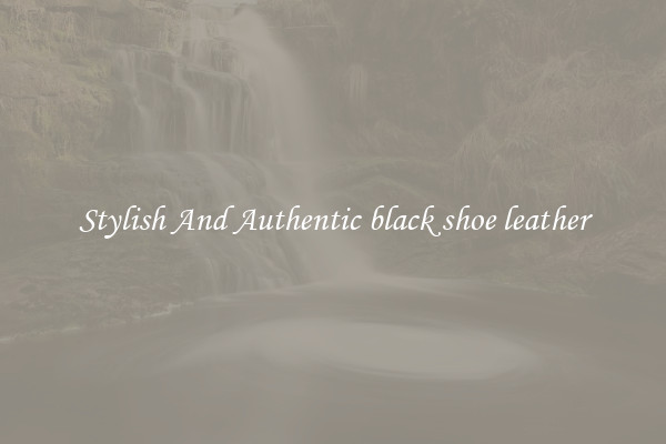Stylish And Authentic black shoe leather